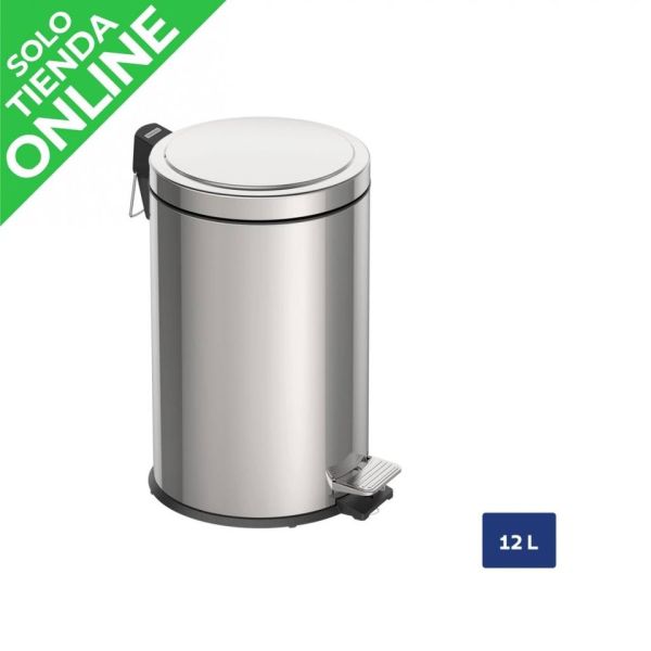BASURERO PEDAL TRAMONTINA 12L INOX T945383