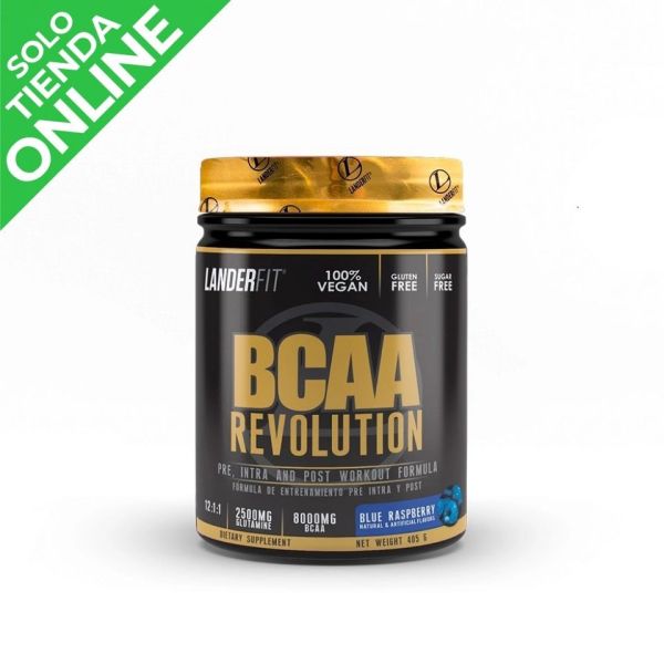 SUPLEMENTO BCAA REVOLUTION LANDERFIT BLUE RAPSBERRY