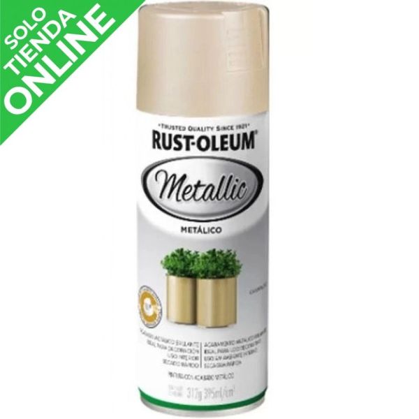 PINTURA EN AEROSOL RUST - OLEUM METALLIC DORADO R01109