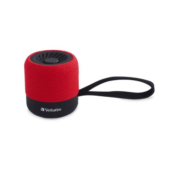 PARLANTE VERBATIM 70230 MINI BLUETOOTH ROJO