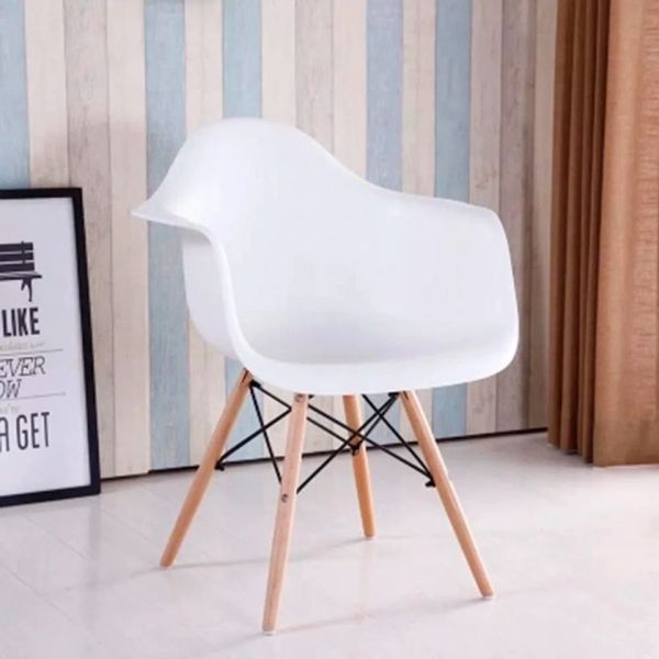 SILLA TYRON CON APOYA BRAZOS MECAL BLANCO STET5743BL