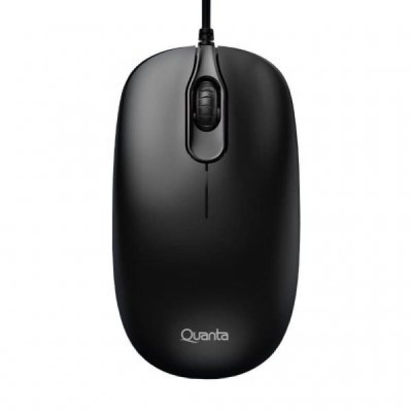 MOUSE OPTICO USB QUANTA QTMO10 DPI 1200/1.5M/ERGONOMICO