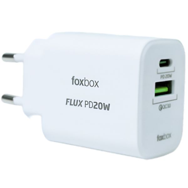 CARGADOR DE PARED FOXBOX FLUX BLANCO