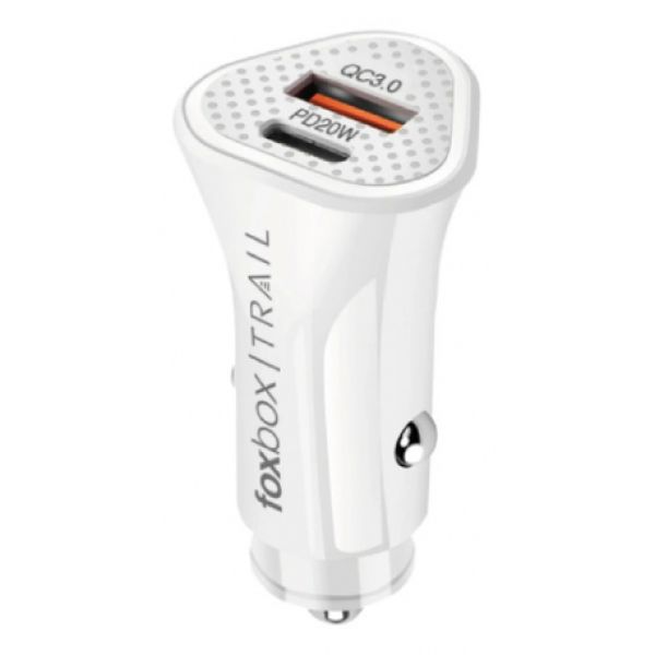 CARGADOR PARA AUTO FOXBOX TRAIL QC SIN CABLE