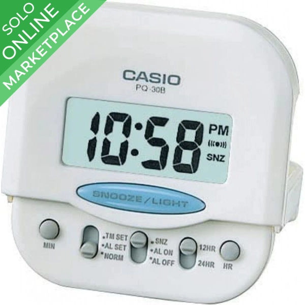 TUPI S.A. - RELOJ CASIO DESPERTADOR COLOR BLANCO PQ-30B-7DF