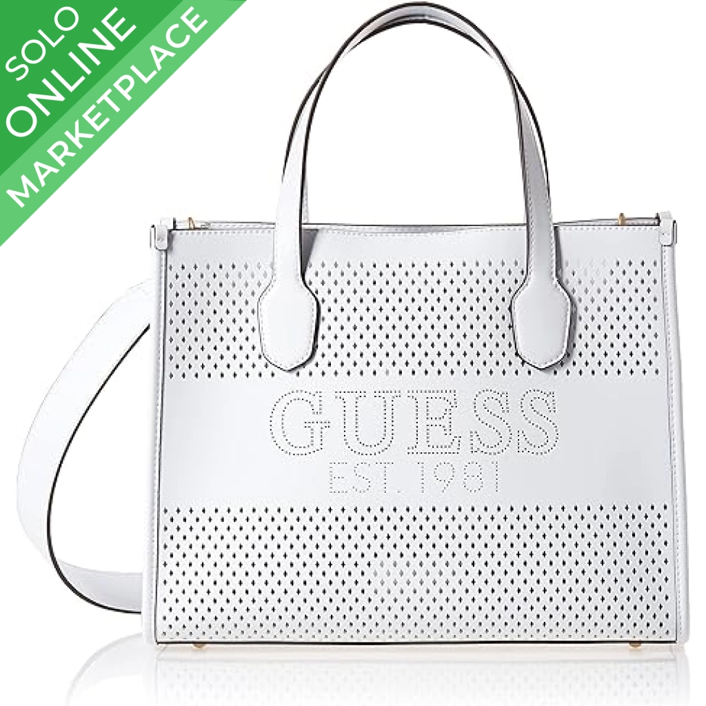 TUPI S.A. CARTERA GUESS DAMA KATEY PERF SMALL TOTE WH876922WHI