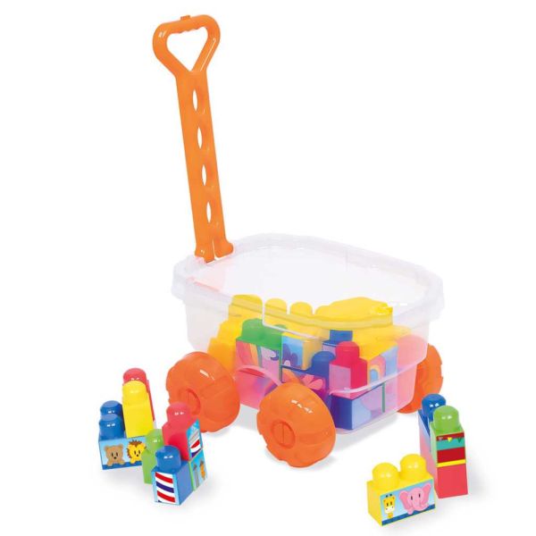 JUGUETE COTI BLOCK DIDÁCTICO NARANJA CARRITO COTIPLAS 2397