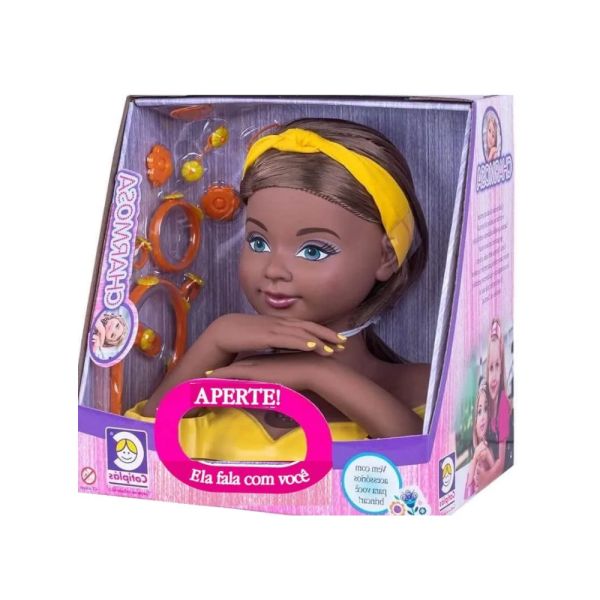 MUÑECA CHARMOSA PARA PEINADOS MORENA COTIPLAS 2423
