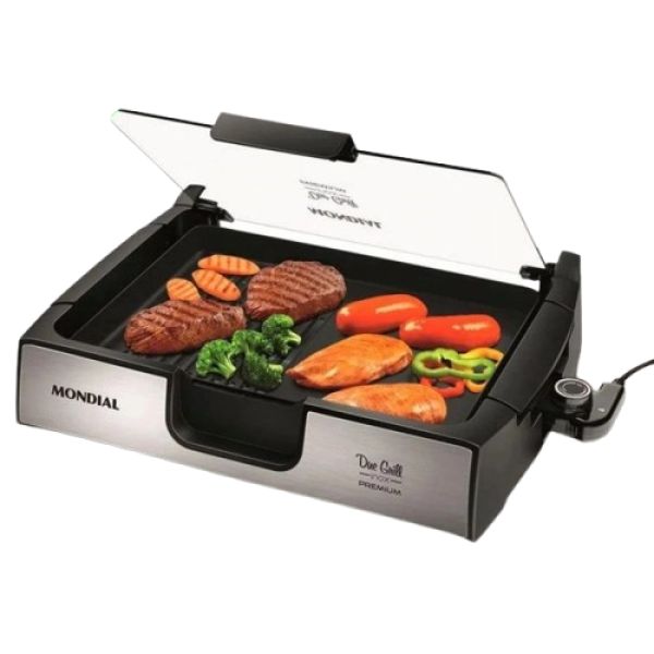 CHAPA Y GRILL MONDIAL DUO CHEF GRILL INOX PREMIUM