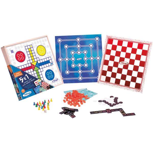 JUEGOS 5 EN 1 EN CAJA XALINGO