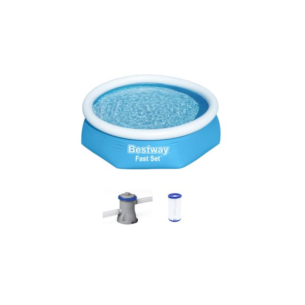 PISCINA BORDE INFLABLE BESTWAY 57450 1.880LTS. + INCLUYE DEPURADOR