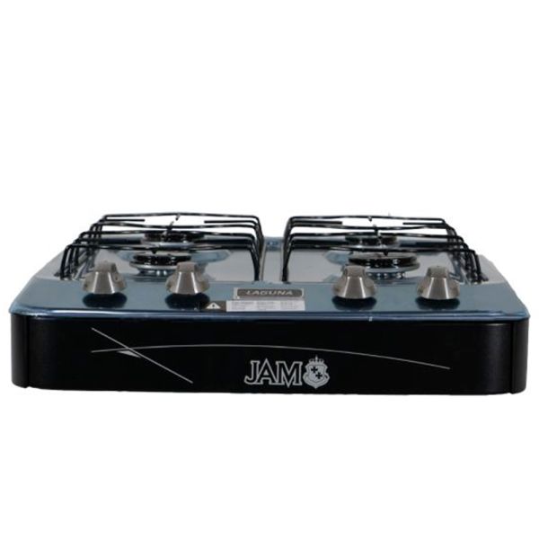 COCINA A GAS JAM 4H DE MESA MOD. LAGUNA COLOR NEGRO 11906