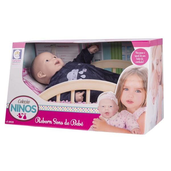 MUÑECA NINOS REBORN CON DIENTE COTIPLAS 2219