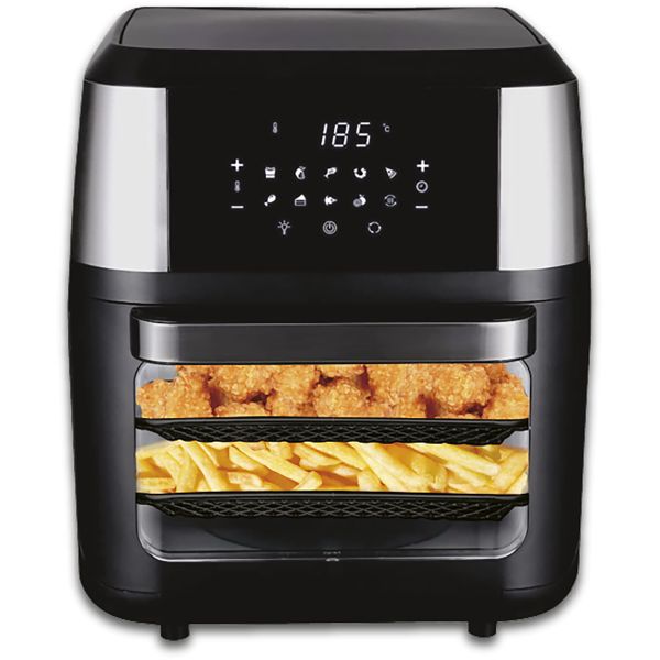 FRITADORA SPEED SIN ACEITE 12LTS AIR FRYER C/LUZ Y VISOR SFSA12LD