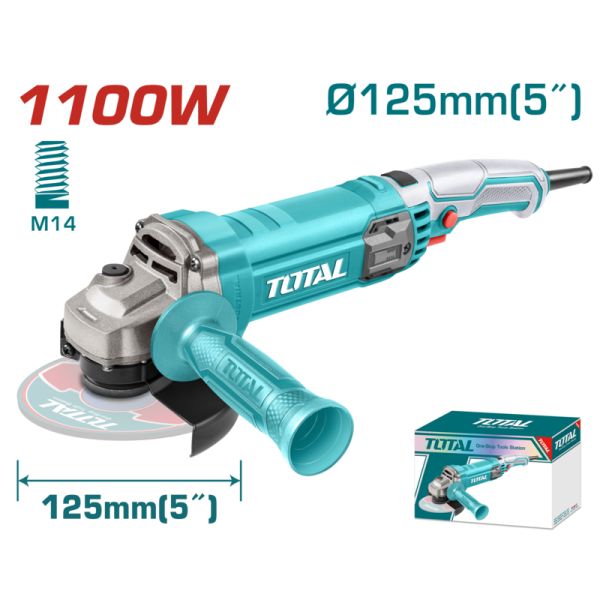 AMOLADORA 1100W 125MM INT. GATILLO TOTAL TG11012556