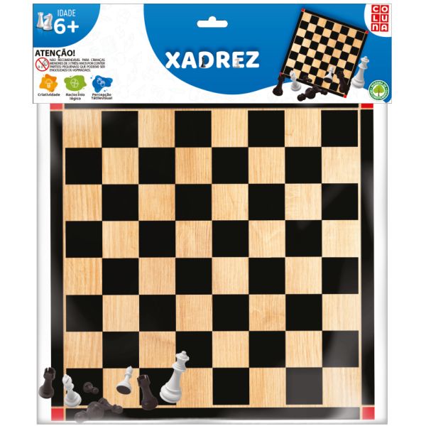 JUEGO DE TABLERO AJEDREZ EN BOLSA PLASTICA COLUNA