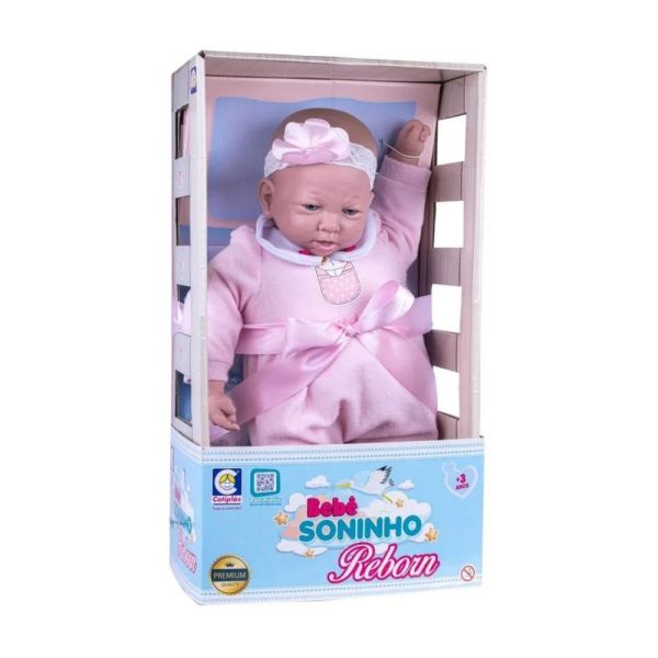 MUÑECA COTIPLAS NIÑA TIARA REBORN SONINHO REF 2652