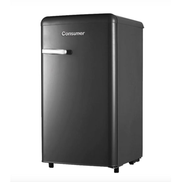 HELADERA CONSUMER RETRO 120LT VINTAGE DISE?O ITALIANO NEGRA FRÍO HÚMEDO