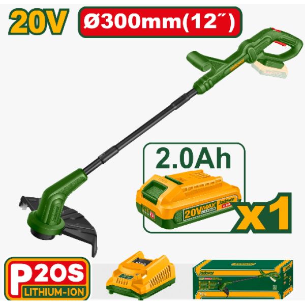 BORDEADORA INALÁMBRICA + 1X BATERIA 20V 2AH. JADEVER JDGTP535