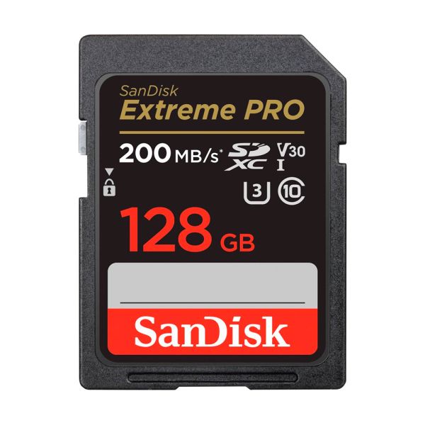 MEMORIA SANDISK SD EXTRME PRO 128GB 200MB/S 4K SDSXXD-128G-GN4IN 53071-2