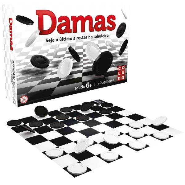 JUEGO DE DAMA EN CAJA COLUNA