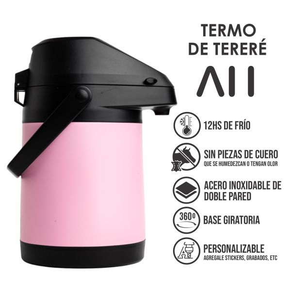 TUPI S.A. - COMBO PINK - TERMO AH + BOTELLA BUBBA + VASO 473ML
