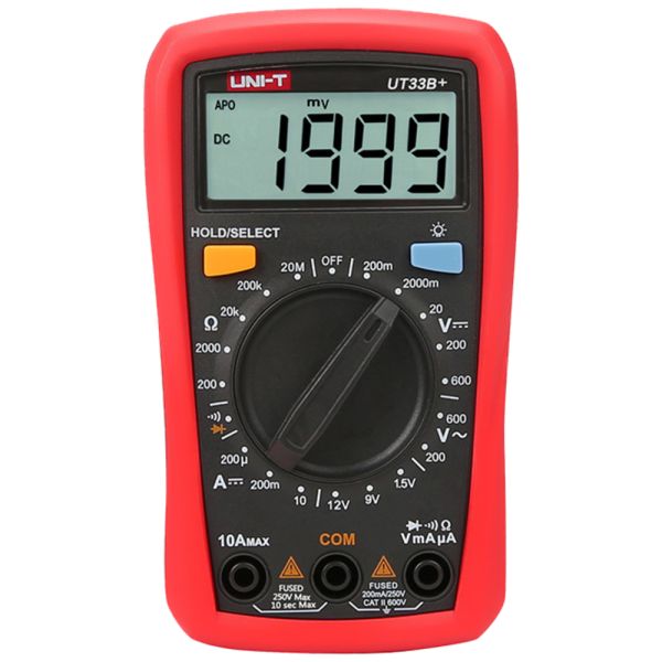 TESTER DIGITAL CON LUZ UT33B+ UNI-T