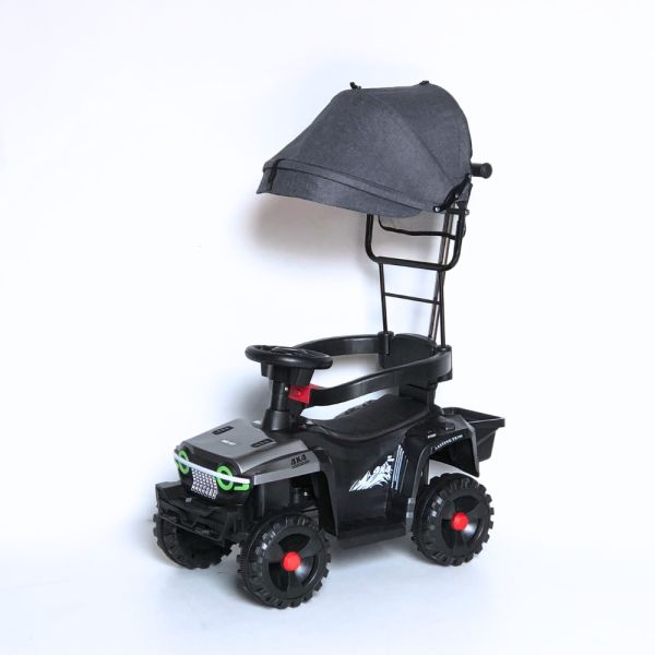 BUGGY MUSICAL CON GUIADOR MOM-EZY PLATEADO BG-8199-PL