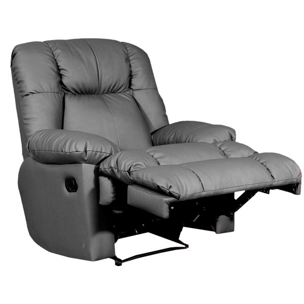 SILLON RECLINABLE COUFA 025 FIJO A CABO ECOCUERO NEGRO
