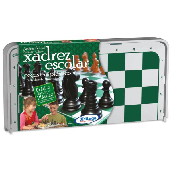 JUEGOS DE AJEDREZ MEDIANO EN ESTUCHE PLASTICO XALINGO