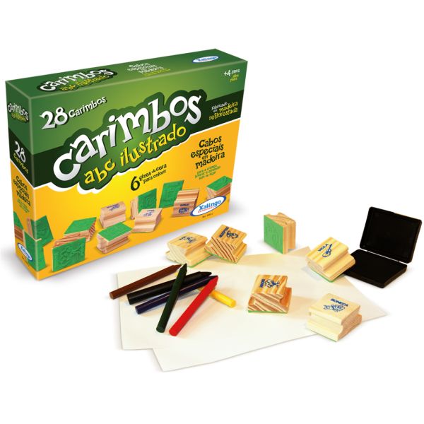 SELLOS EDUCATIVOS ABC ILUSTRADO EN CAJA XALINGO