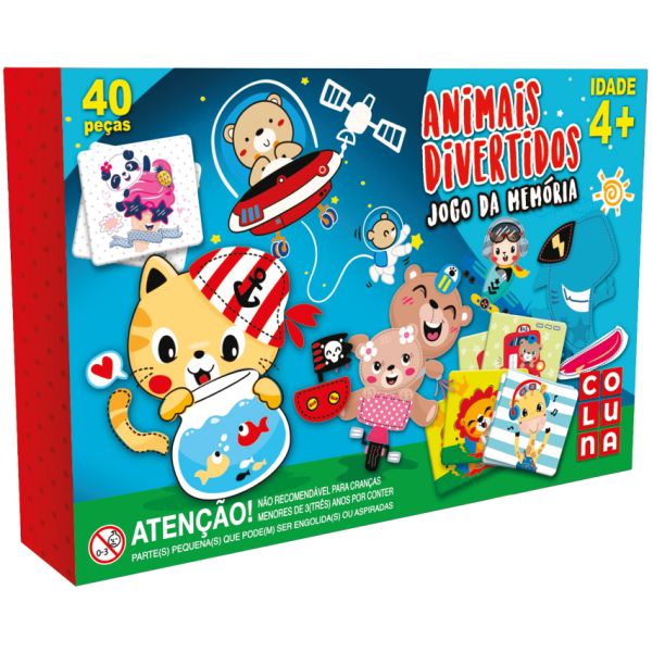 JUEGO DE MEMORIA ANIMALES 54 PIEZAS EN CAJA COLUNA
