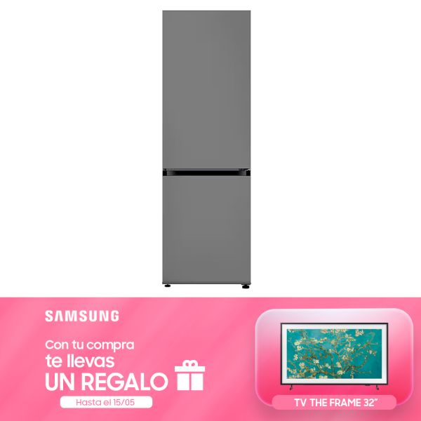 HELADERA SAMSUNG 328L BESPOKE FREEZER INF C/SPACE MAX GRAY RB33A307031/EY-G