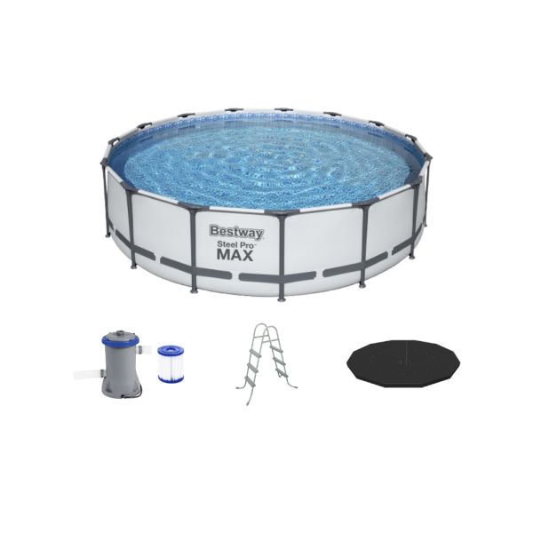 PISCINA REDONDA STEEL PRO MAX BESTWAY 56488 14.970LTS 