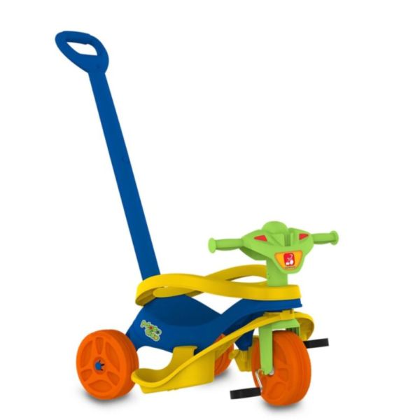 TRICICLO MOTOTICO PASEO Y PEDAL COLOR AZUL BANDEIRANTE 2022000000761