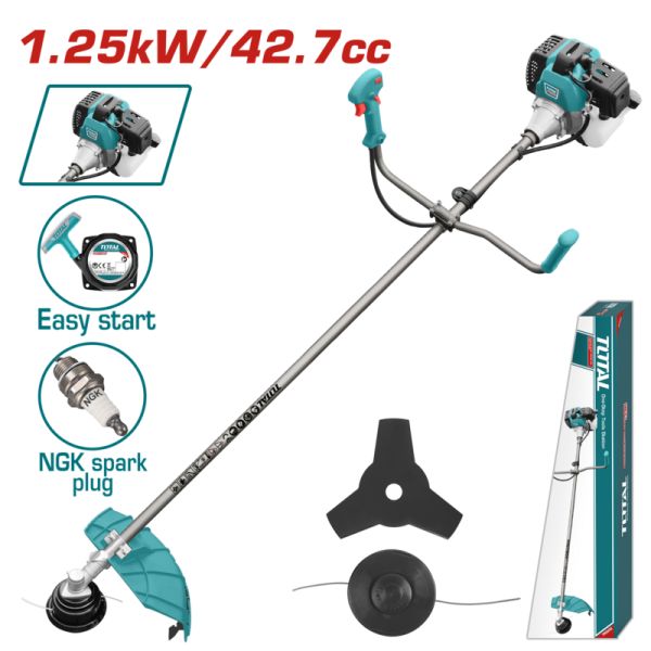 DESMALEZADORA A GASOLINA 1.25KW 42.7CC TOTAL TP5434411 