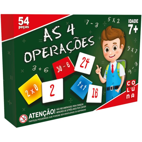 JUEGO 4 OPERACIONES S,R,M,D- 54PZS EN CJ COLUNA