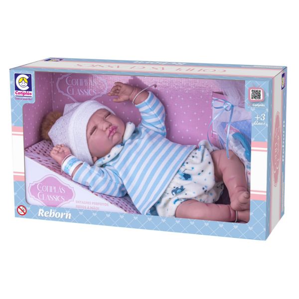 MUÑECA COTIPLAS CLASICA REBORN NIÑO REF 2774