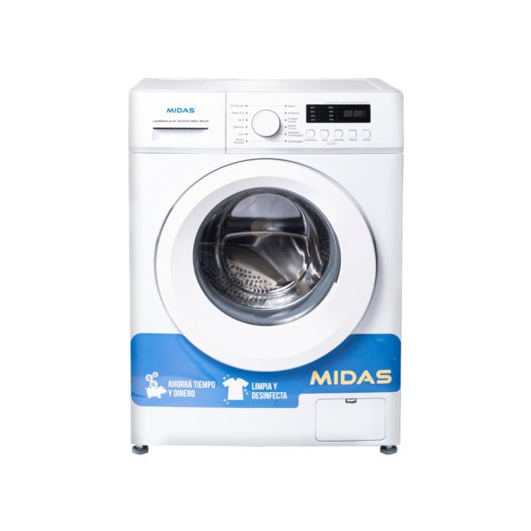 LAVARROPAS MIDAS AUTO CELESTE FRONTAL 6KG BLANCO