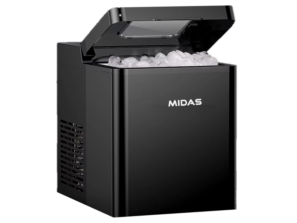 FABRICADORA DE HIELO MIDAS 15KG/24 MD-ICEPRO NEGRO