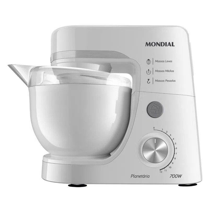 BATIDORA PLANETARIA 700W WHITE MONDIAL.