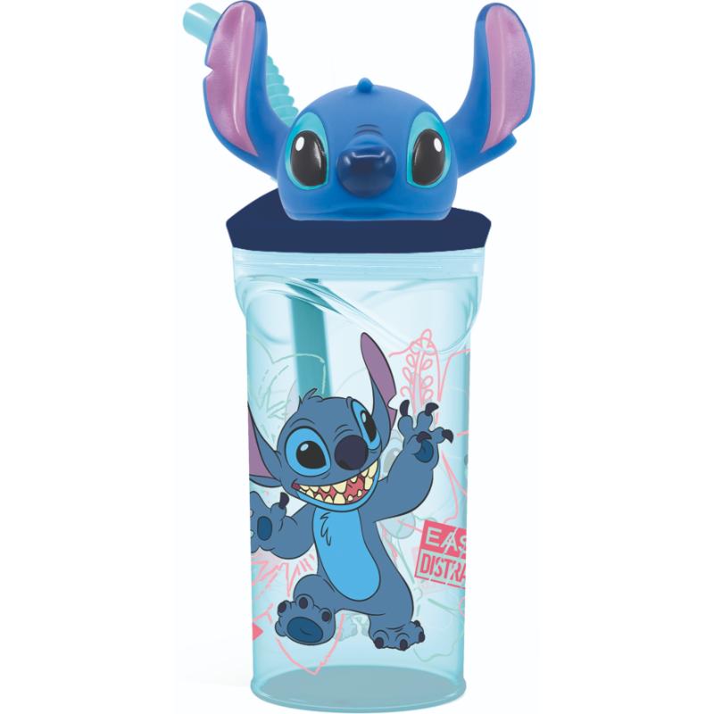 VASO 3D CON PAJITA 360 ML STITCH STOR 8412497748693