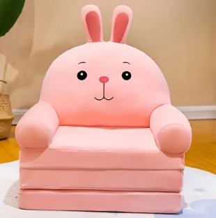 SILLÓN INFANTIL PLEGABLE 3 EN 1 CON DISEÑO DE CONEJITO- CASA PARANA