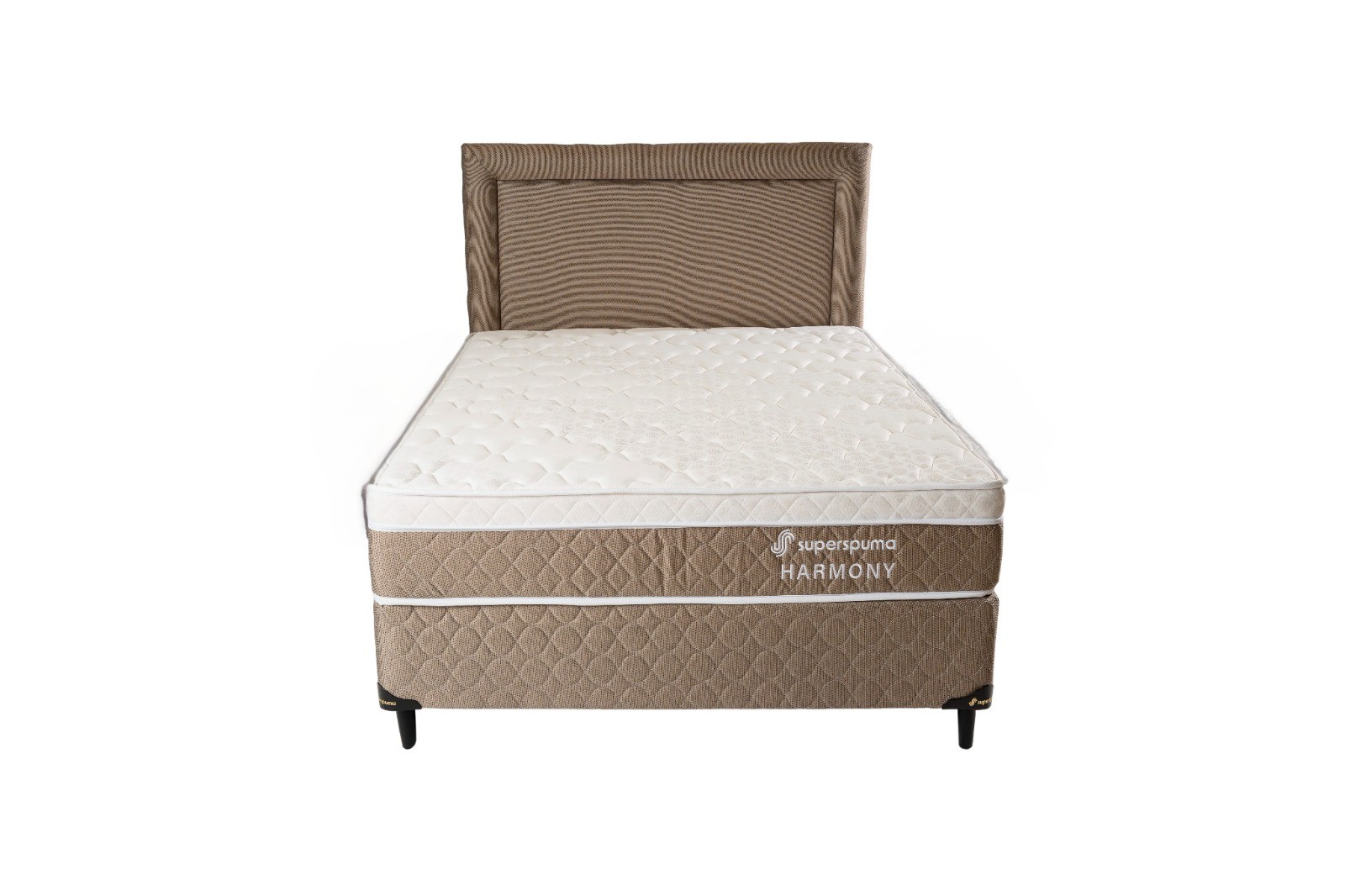 CAMA MAS CABECERA SUPERSPUMA HARMONY 140X190 BEIGE