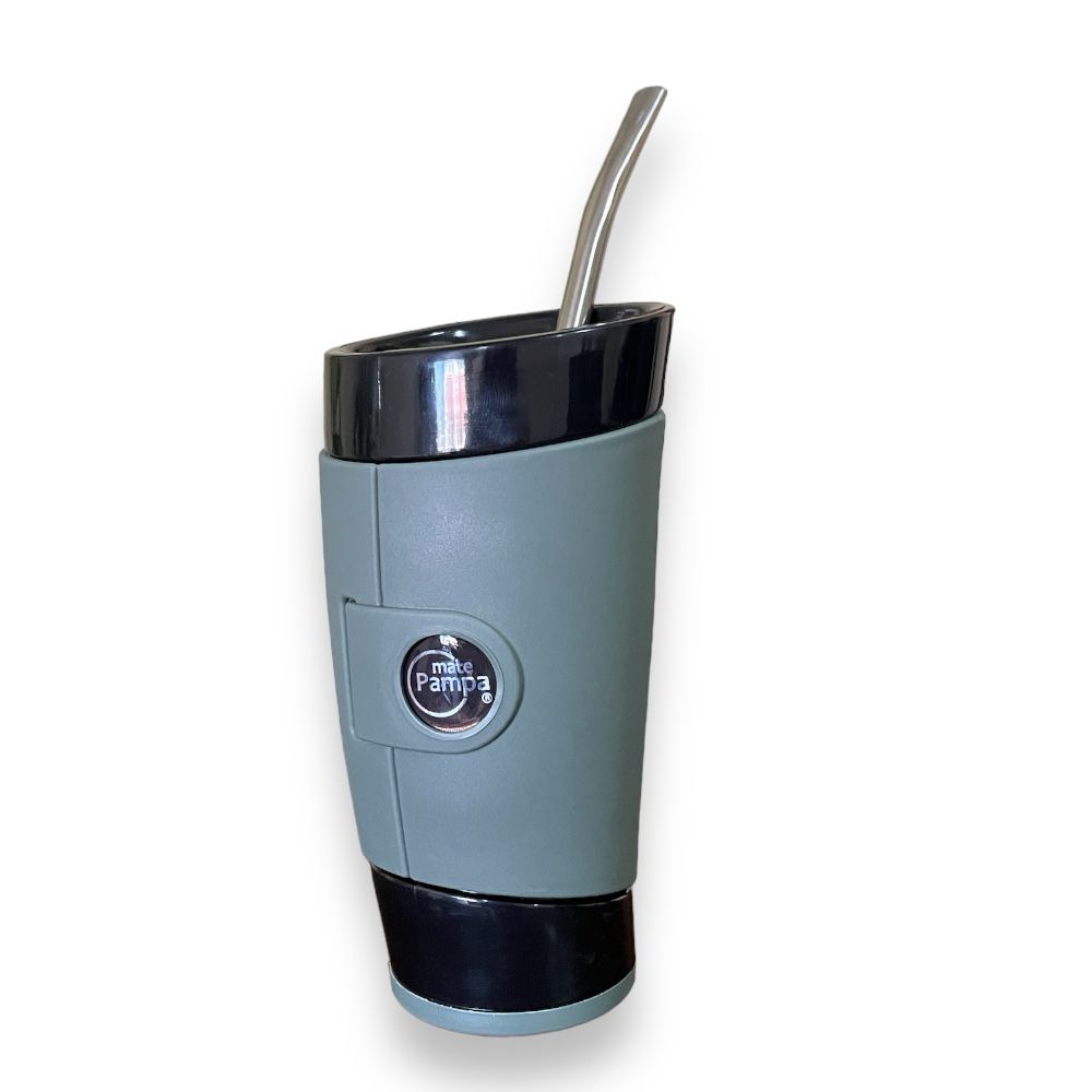 GUAMPA DE TERERE MATE PAMPA VERDE + BOMBILLA INOX