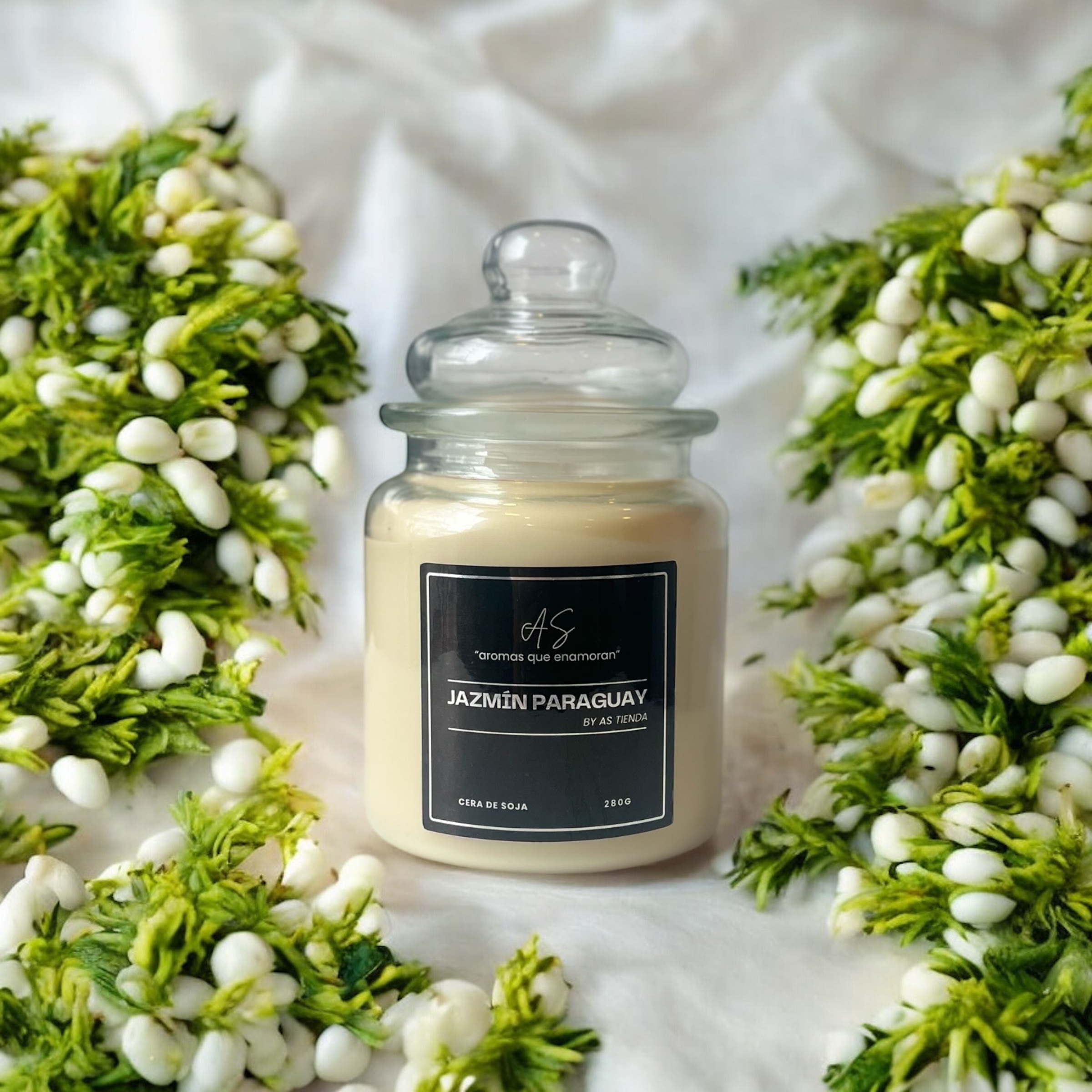 VELA AROMÁTICA ARTESANAL JAZMIN DEL PARAGUAY DE 280GR