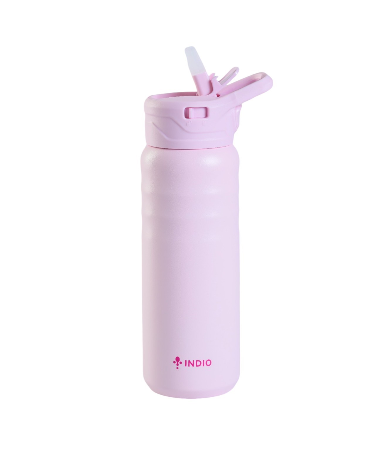 BOTELLA INDIO ROSA 710ML ACERO INOX. TAPA PUSH C/ PICO 