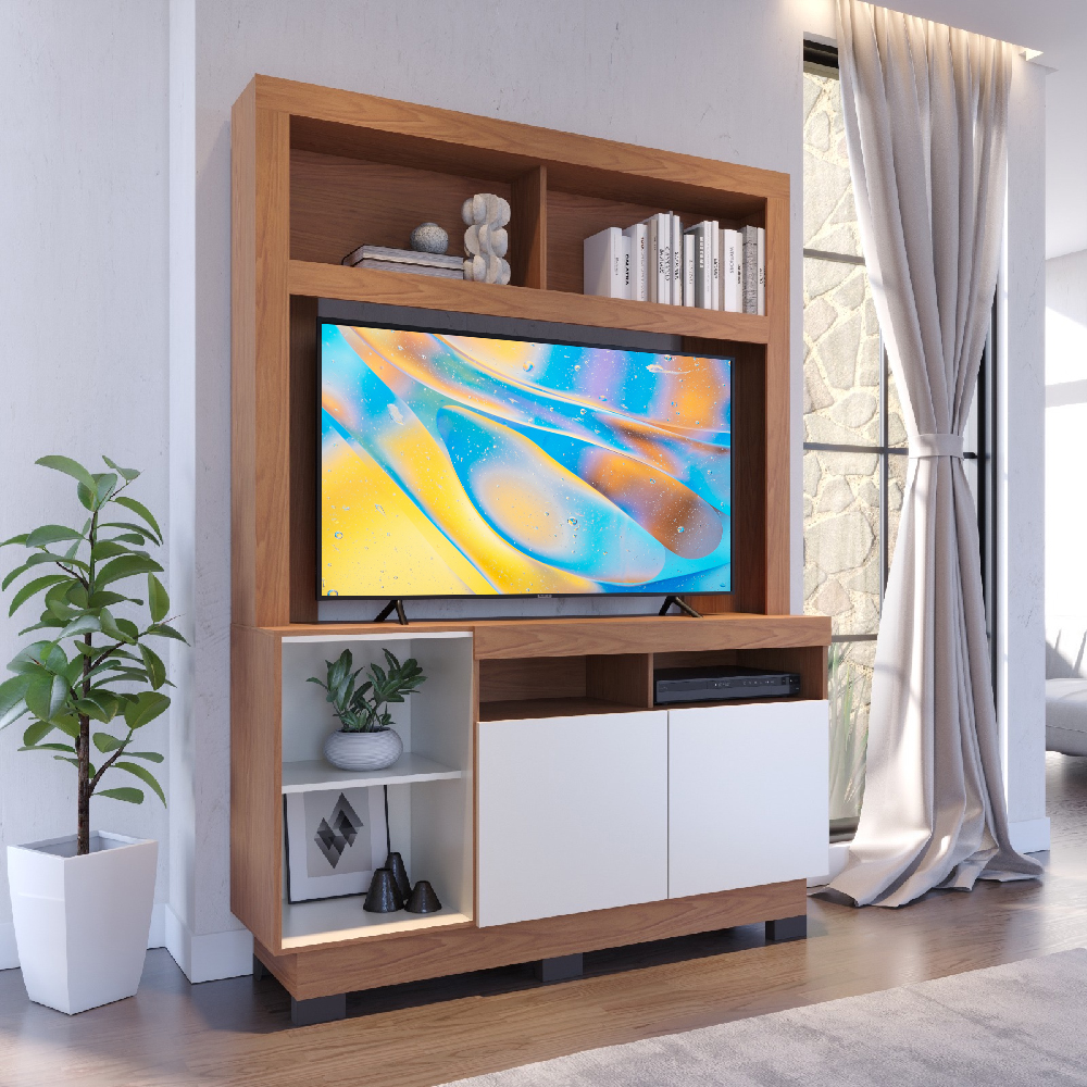 ESTANTE HOME AMBAR MOVELMAX P/ TV HASTA 46