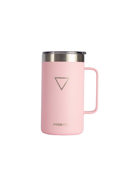  VASO C/MANIJA HYDRATE 710 ML ROSADO PASTEL