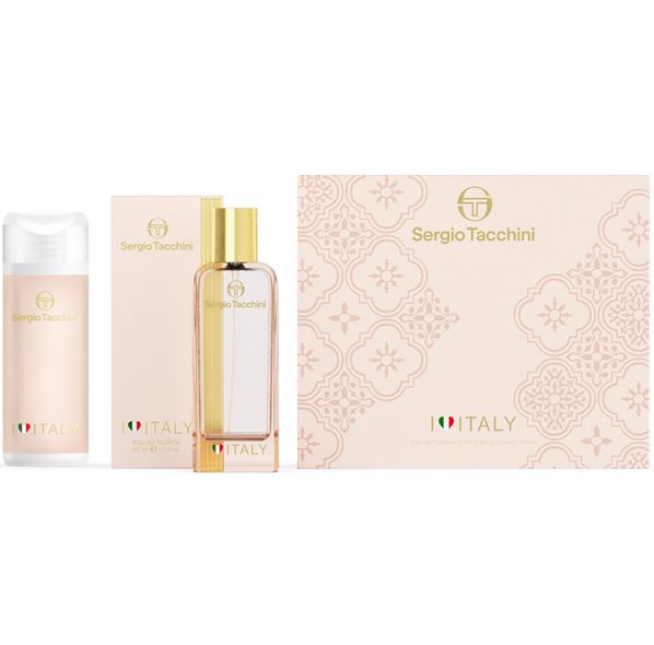 PERFUME SERGIO TACCHINI I LOVE ITALY WOMAN GIFT SET EDT50 ML+BODY LOTION 100ML